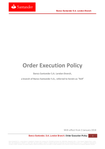 do-Order Execution Policy -es