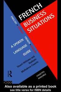 French Business Situations A Spoken Language Gu
