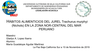 HÁBITOS ALIMENTICIOS DEL JUREL Trachurus murphyi (Nichols) EN LA ZONA NOR-CENTRAL DEL MAR PERUANO