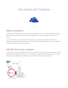 Getting started with OneDrive
