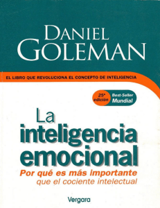 La Inteligencia Emocional por Daniel Goleman 