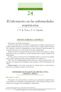 Capítulo 24. El laboratorio en las enfermedades respiratorias