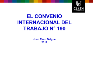 Convenio Internacional del Trabajo N° 190