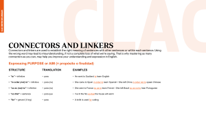 Diseño CLAC connectors and linkers