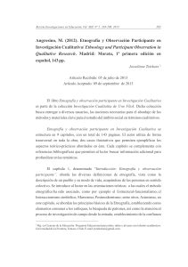1084-Angrosino, M. (2012). Etnografía y Observación Participante en