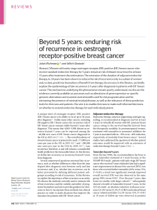 Beyond 5 years: enduring risk of recurrence in oestrogen receptor-positive breast cancer