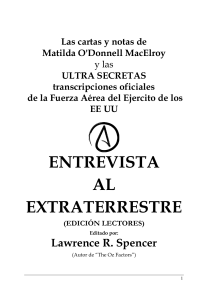 Entrevista al extraterrestre