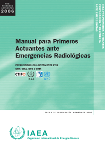 Manual para Primeros Actuantes ante Emergencias Radiológicas