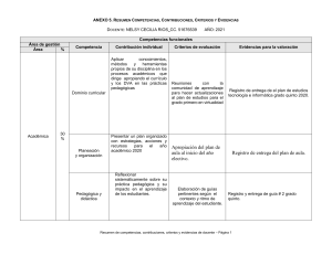 Evaluación Docente: Competencias y Contribuciones