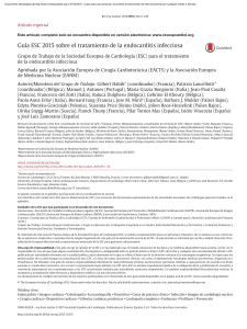 Guía endocarditis 2015