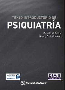 TEXTO INTRODUCTORIO DE PSIQUIATRIA (DONALD W. BLACK) DSM-5