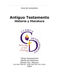 CAFU.AT0004 HISTORIA Y LITERATURA  DEL A.T. GUIA DEL ESTUDIANTE CLERGI DEVELOPMENT