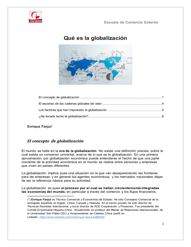 Que Es La Globalizacion