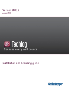 Techlog 2018 2 Installation Licensing Guide