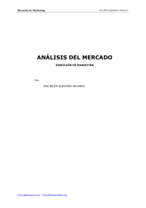 ANÁLISIS DEL MERCADO DIRECCIÓN DE MARKETING