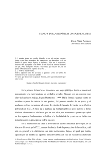 Pérez, P. (2004) - Feijoo y Luzán. Retóricas complementarias