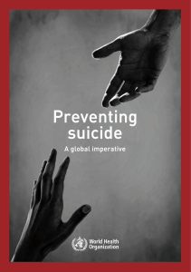 Prevención del suicidio, un imperativo global OMS. Iinforme Completo