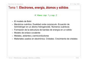 1-Electrones, energía, átomos y sólidos