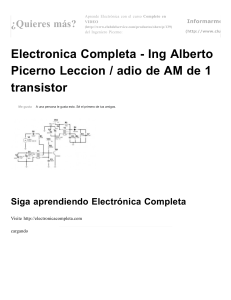 adio de AM de 1 transistor » Electrónica completa
