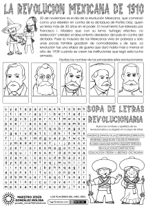 Sopa-de-letras Revolución Mexicana