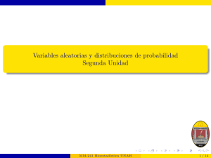 Variable aleatoria y distribucion de probabilidad