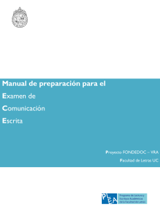 manual de preparacion para el examen de comunicacion escrita