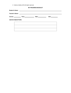 MY PROGRESS BOOKLET TEMPLATE IE-IB8