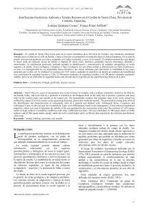 Zonificación Geotécnica Aplicada a Taludes Rocosos CORDOBA