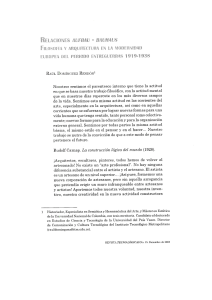 Relaciones AUFBAU-BAUHAUS. Filosofía y arquitectura en la modernidad europea del periodo entreguerras 1919-1938 530-Manuscript-731-1-10-20170313