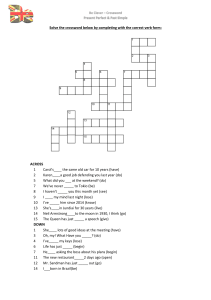 crossword-present-perfect-and-past-simple