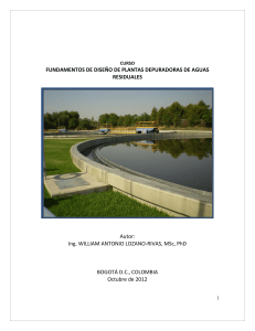 Fundamentos para el Diseño de Depuradoras de Aguas Residuales