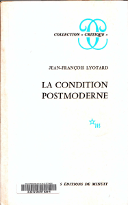 La condition postmoderne rapport sur le savoir by Jean-François Lyotard (z-lib.org)
