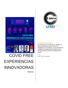 COVID FREE EXPERIENCIAS INNOVADORAS 