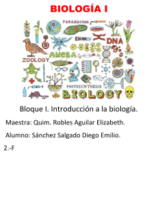 BIOLOGÍA I