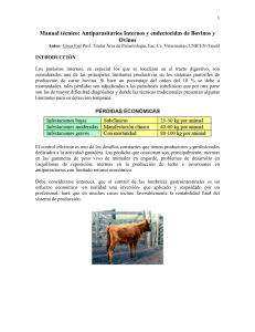 Manual control de parasitos internos y externos (bovinos)