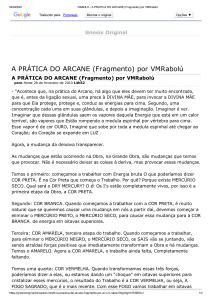 RABOLU - A PRÁTICA DO ARCANE (Fragmento) por VMRabolú