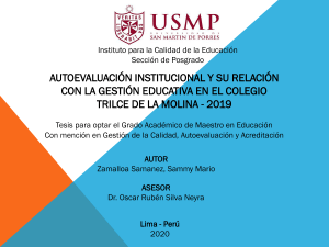 TESIS - EVALUACION INSTITUCIONAL vs GESTION EDUCATIVA - Mario Zamalloa - USMP - 30 octubre 2020