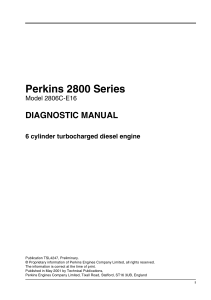 Perkins 2800 Series (Model 2806C-E16) DIAGNOSTIC MANUAL
