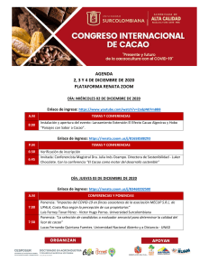 AGENDA CONGRESO INTERNACIONAL DE CACAO (1)