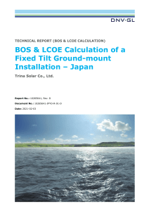 DNVGL Report III TrinaBOS and LCOE calculation Japan 210203 Clean