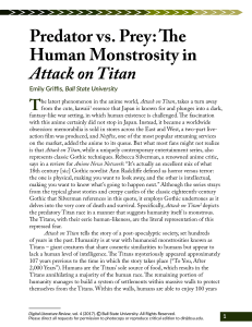 Predator vs Prey: The Human Monstrosity in Attack on Titan 