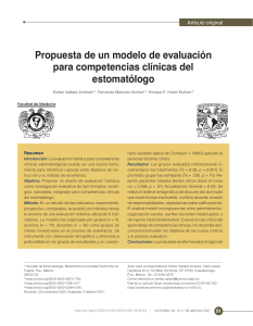 Propuesta de un modelo de evaluación para competencias clínicas del estomatólogo 51-58