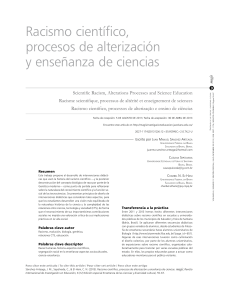 Racismo científico procesos de alterización y enseñanza de ciencias-2011