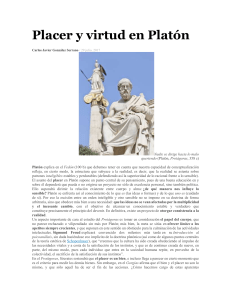 Placer y virtud en Platón