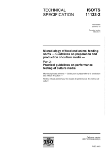 ISO TS 11133-2 2003 Preparation and production of culture media