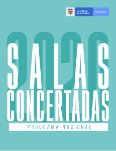 Manual del Programa Nacional de Salas Concertadas 2020