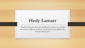 Power Point Hedy Lamarr en inglés 