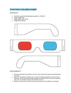 5.- Como hacer unas gafas anaglifo