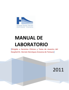 Manual de Laboratorio. Hospital Dr. HHA Temuco 2011