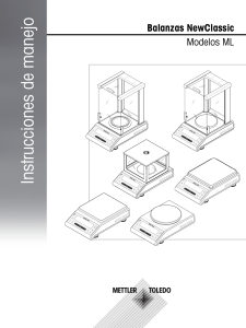 1-QC01-BAL05 manual - modelos Mettler ML